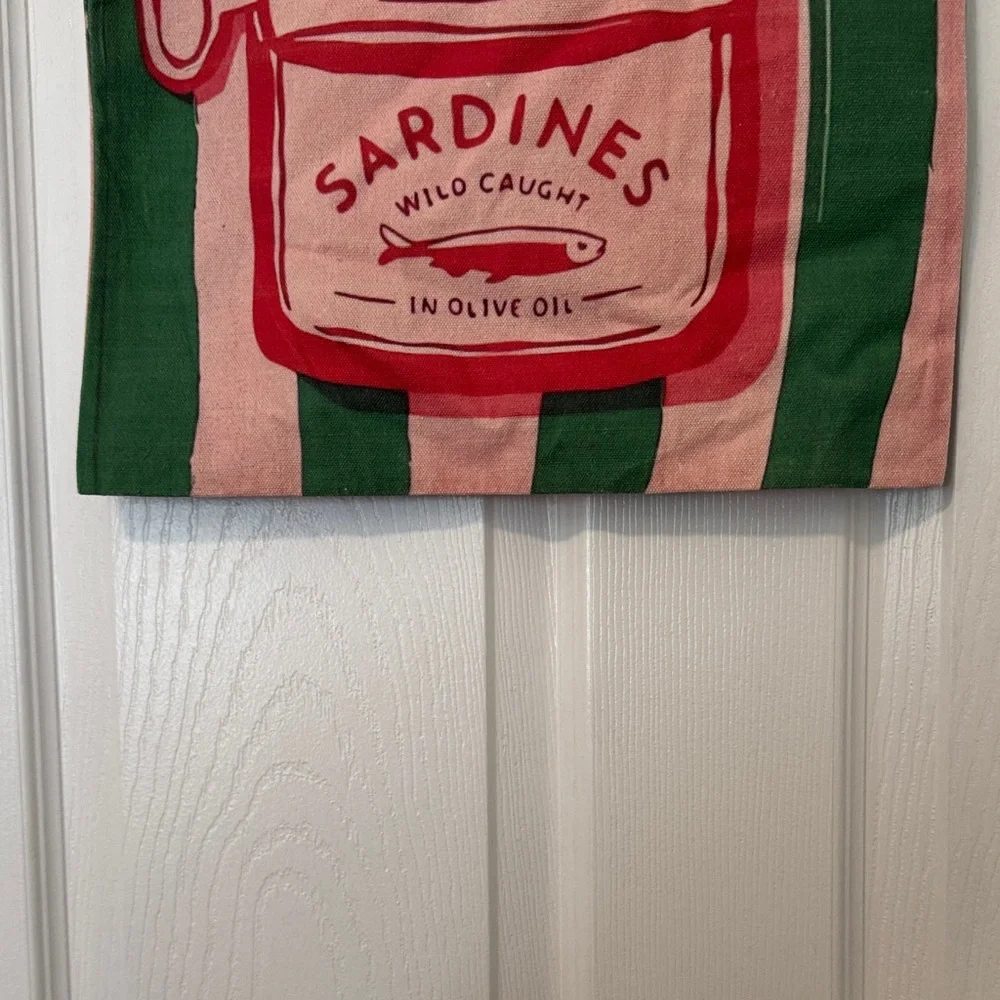Striped Sardines Canvas Tote Bag - Picture 5 of 8